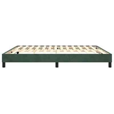 Boxspringframe fluweel donkergroen 180x200 cm Boxspringframe fluweel donkergroen 180x200 cm