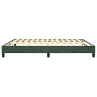 Boxspringframe fluweel donkergroen 180x200 cm - thumbnail