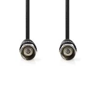 Satelliet- en Antennekabel | F Male - F Male | 1,5 m | Zwart - thumbnail