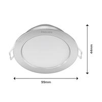 Philips Led inbouwspotDiamond Ø 9,5cm metaalgrijs - 77805700 - thumbnail