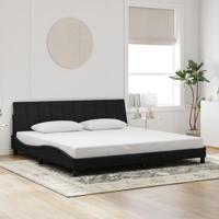 Bedframe zonder matras 200x200 cm fluweel zwart - thumbnail