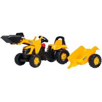 Rolly Toys traptractor rollykid jcb junior geel/zwart - thumbnail