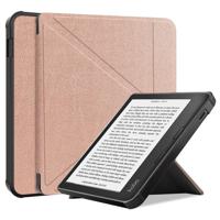 Lunso - Origami sleepcover hoes - Kobo Libra 2 (7 inch) - Rose Goud - thumbnail