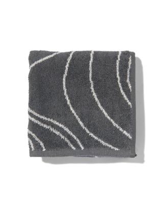 HEMA Keukendoek - 50 x 50 - katoen - grijs golven (grijs)