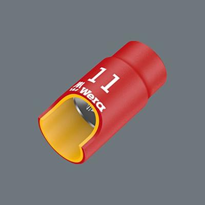 Wera 8790 B Zyklop VDE doppen, geïsoleerd, voorzien van 3/8" aandrijving, 18.0 x 46.0 mm - 1 stuk(s) - 05004962001 Wera 8790 B Zyklop VDE doppen, geïsoleerd, voorzien van 3/8" aandrijving, 18.0 x 46.0 mm - 1 stuk(s) - 05004962001