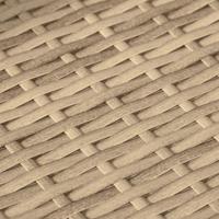 6-delige Loungeset met kussens poly rattan beige - thumbnail