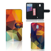 Nokia 1 Plus Book Case Polygon Color - thumbnail