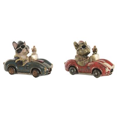 Decoratieve figuren Home ESPRIT Multicolour Hond Loft (2 Stuks)