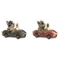 Decoratieve figuren Home ESPRIT Multicolour Hond Loft (2 Stuks) - thumbnail
