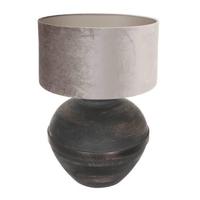 Steinhauer Chique schemerlampLyons B met taupe velours kap - 3469ZW - thumbnail