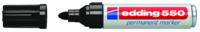 Edding Permanentmarker | zwart | streepbreedte 3-4 mm ronde punt | 10 stuks - 4-550001 4-550001 - thumbnail