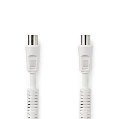 Coaxkabel 100 dB | IEC (Coax) Male - IEC (Coax) Female | 2,0 m | Wit