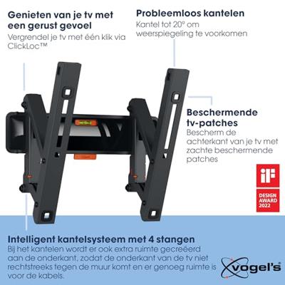 Vogels TVM 3215 Kantelbare tv-beugel TV beugel Zwart - thumbnail