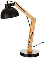 Flexo/bureaulamp EDM 32116 Zwart Hout Metaal 60 W E27 Ø 16 x 52 cm Ø 16 x 53 cm - thumbnail
