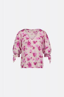 Fabienne Chapot Nacha Top Clt-254-top-ss24 Tops En Singlets 0012 Hot Pink/cream White