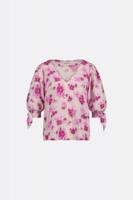 Fabienne Chapot Nacha Top Clt-254-top-ss24 Tops En Singlets 0012 Hot Pink/cream White - thumbnail