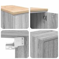 VidaXL Garagekasten 2 st bewerkt hout sonoma grijs - thumbnail