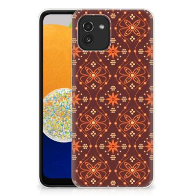 Samsung Galaxy A03 | TPU bumper | Batik Brown