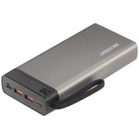 VOLTCRAFT PB-20-PD3.0 Powerbank 20000 mAh USB PD 3.0 LiPo Grijs-zwart Statusweergave - thumbnail