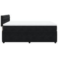 Boxspring met matras fluweel zwart 140x200 cm - thumbnail