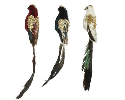 Vogel pes fluweel l4b5h28 cm a3 Decoris - Decoris Vogel pes fluweel l4b5h28 cm a3 Decoris - Decoris