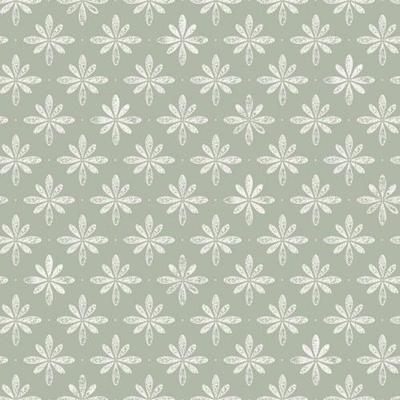 Dutch Wallcoverings Havsblick - Flora Light Green - Groen
