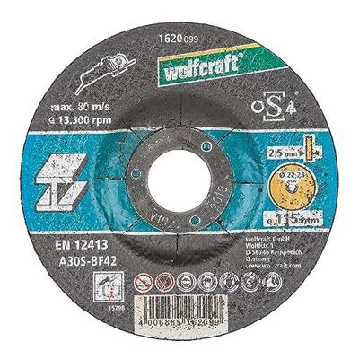 Wolfcraft Doorslijpschijf | Ø115 x 2,5 x 22,23 | 1 stuk - 1620099