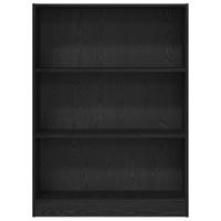 Boekenkast Zwart eiken 80 x 24 x 109 cm Spaanplaat - thumbnail