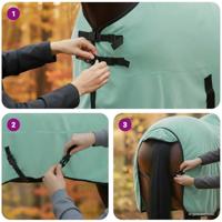 VidaXL Paardendeken speciale groen polyester - thumbnail