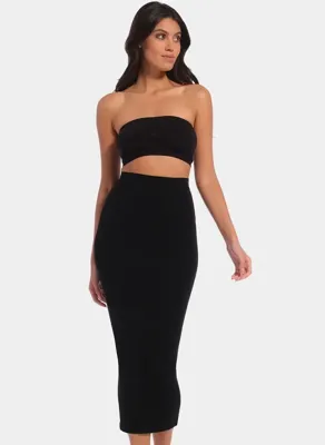 Magic strakke lange rok - Bodycon comfort skirt - Extra lange onderrok - Licht corrigerende jupon