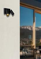Lucide TAYLOR - Wandspot / Wandlamp Binnen/Buiten - 2xGU10 - IP54 - Bewegingssensor - Zwart - thumbnail