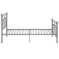 Bedframe metaal grijs 100x200 cm - thumbnail