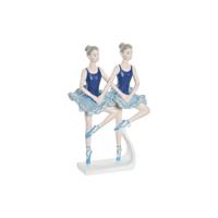 Decoratieve figuren DKD Home Decor Blauw Romantiek Balletdanseres 14 x 7,5 x 21,5 cm - thumbnail