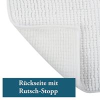 MSV Badkamerkleed|badmat voor op de vloer - ivoor wit - 60 x 90 cm - thumbnail