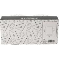 Creativ Company Mokken, h: 10 cm, d 7,4 cm, wit, 2 stuk/ 1 doos - thumbnail