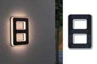 Paulmann 79849 4000870798492 Huisnummerlamp op zonne-energie Energielabel: A (A - G) 0.20 W Warmwit Zwart - thumbnail