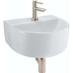 Saqu Side 1-pack Fontein met kraan Geborsteld Staal