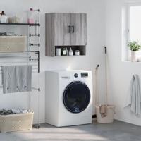 Wandkast 60x31x70 cm bewerkt hout grijs sonoma eikenkleurig - thumbnail