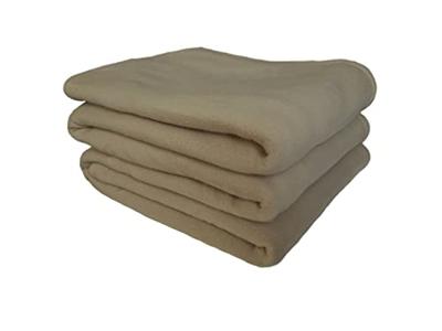 Deken Poyet Motte POLECO Taupe 240 x 260 cm 100 % polyester