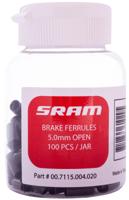 SRAM kabelhoedje cable cover 5mm 100 piec. black open - thumbnail