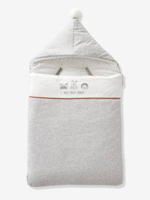 MINI COMPAGNIE engelnestje van biologisch katoen* grijs gechineerd