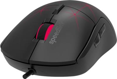 SpeedLink CORAX Gaming-muis USB Optisch Zwart 5 Toetsen 3200 dpi Verlicht, Geïntegreerd scrollwiel