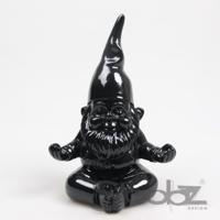 Kabouter yoga 11x14x20cm zwart - thumbnail