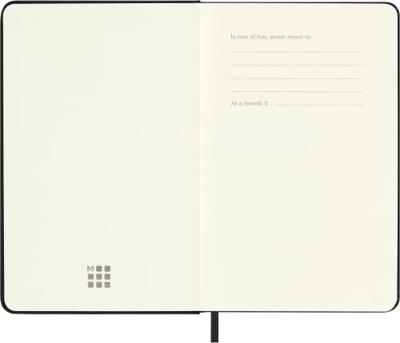 Moleskine notitieboek, ft 9 x 14 cm, gelijnd, harde cover, 192 bladzijden, zwart