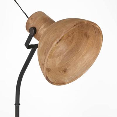 Light & Living Landelijke leeslampImbert hout met zwart - 1848384 - thumbnail