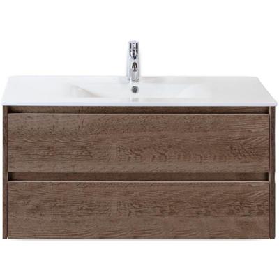 Dante Badmeubelset 100 cm - Tabacco - Keramische Wastafel Wit Enjoy