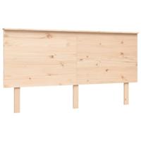Bedframe met hoofdbord massief hout - thumbnail