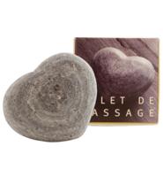 Aleppo Soap Co Massage hart leisteen zwart 1 Stuks - thumbnail