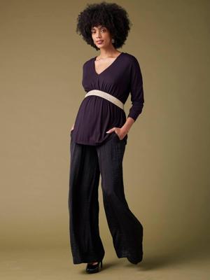 Zwangerschapstop in de stijl van een blouse ENVIE DE FRAISE zwart