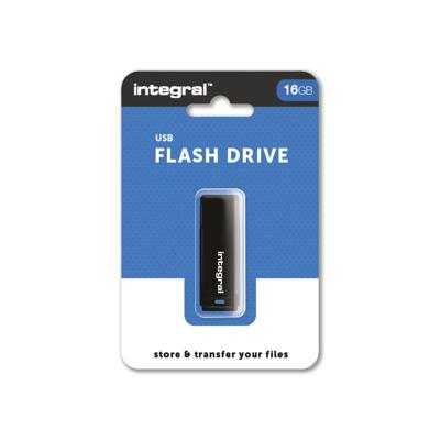 Integral USB 2.0 stick, 16 GB, zwart